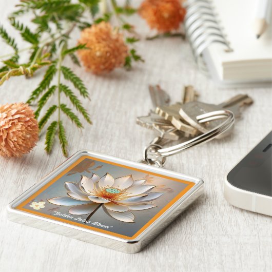 悟りの清型枠 キーホルダー (側面)