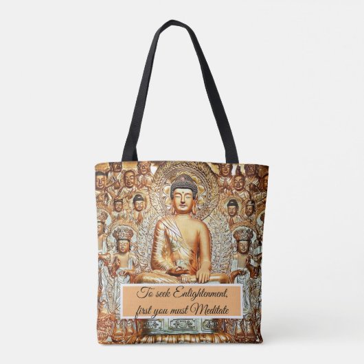 悟りを求める トートバッグ (裏面)
