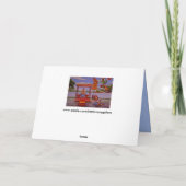 悟りを開いた仏像のグリーティングカード カード (裏面)