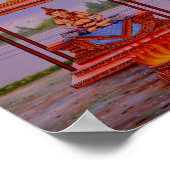 悟りを開いた仏像のポスター ポスター (角)