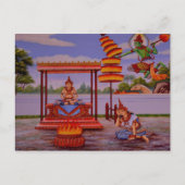 悟りを開いた仏葉書 ポストカード (正面)