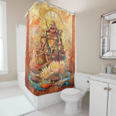 悟りを開いた仏 シャワーカーテン (インサイチュ)