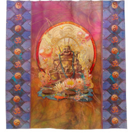 悟りを開いた仏 シャワーカーテン