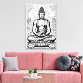 悟りを開いた本質 キャンバスプリント (インサイチュ (リビング))