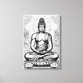 悟りを開いた本質 キャンバスプリント