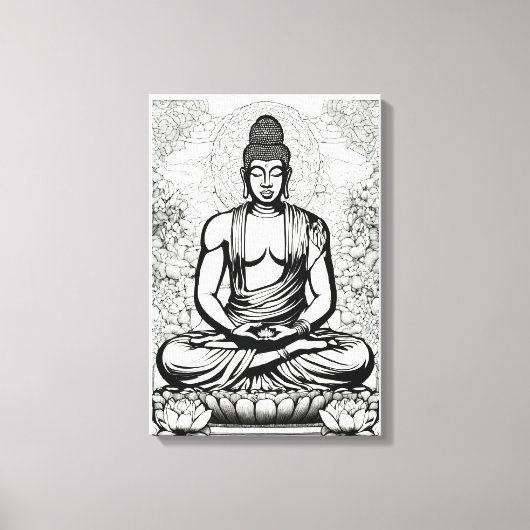 悟りを開いた本質 キャンバスプリント (正面)