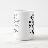 悟りを開いた正しい皮肉のマグカップ！ コーヒーマグカップ (中央)