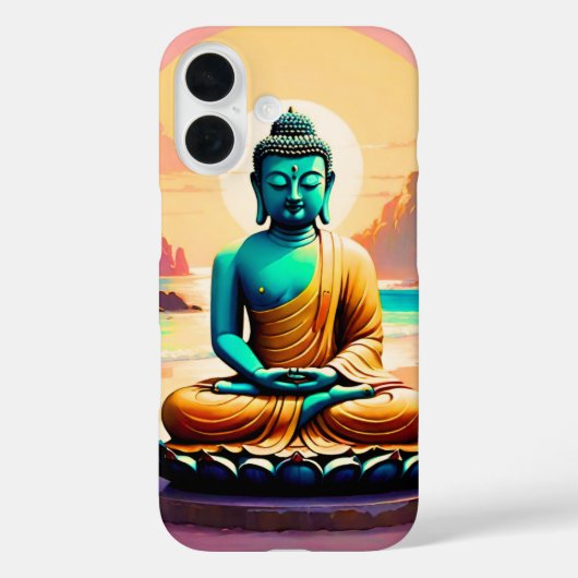 悟りを開いた静かな海岸の仏陀 Case-Mate iPhoneケース (裏面)