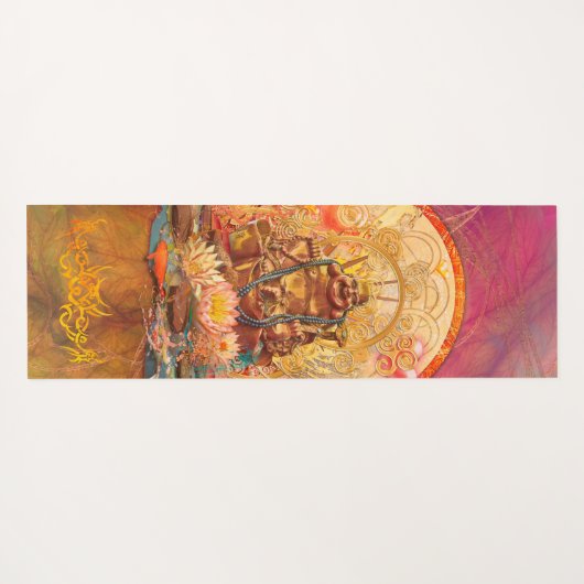 悟りを開く仏 ヨガマット (裏面(横))