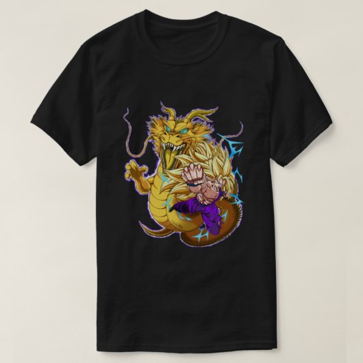 悟飯SSJ3ドラゴンフィスト Tシャツ (デザイン正面)