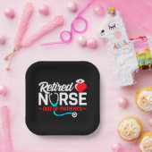 患者が不足している退職したナースの除おもしろい去 ペーパープレート (パーティー)