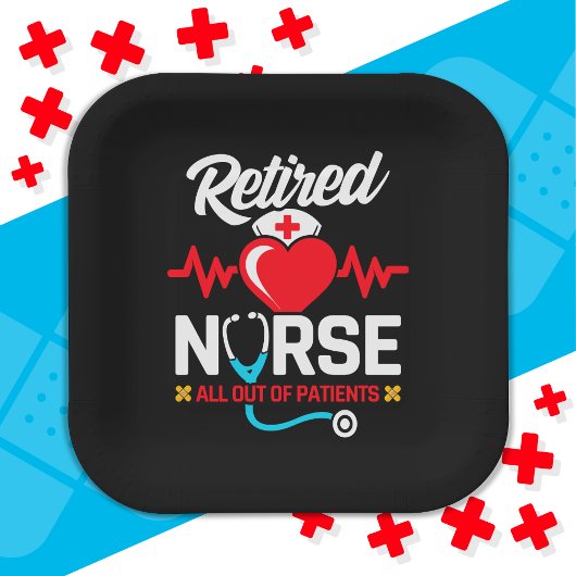 患者が不足している退職したナースの除おもしろい去 ペーパープレート