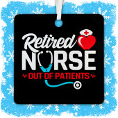 患者が不足している退職したナースの除おもしろい去 メタルオーナメント