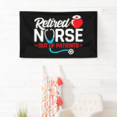 患者が不足している退職したナースの除おもしろい去 横断幕 (インサイチュ)