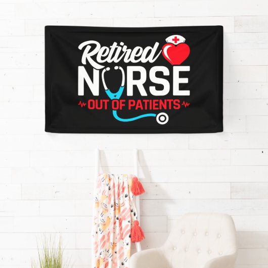 患者が不足している退職したナースの除おもしろい去 横断幕 (インサイチュ)