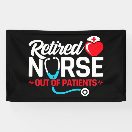 患者が不足している退職したナースの除おもしろい去 横断幕 (横)