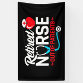 患者が不足している退職したナースの除おもしろい去 横断幕 (縦)