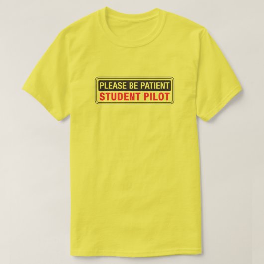 患者さん学生のパイロットの前のみ Tシャツ (デザイン正面)