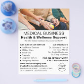 患者とナース、一般開業医、ナース チラシ (シングル)