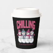 患者と冷たくNICUクールクリスマス 紙コップ (正面)