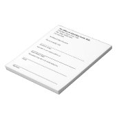 患者のための医療診断書 ノートパッド (回転)