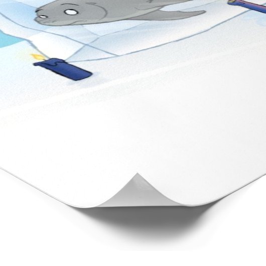 患者のシロクマ ポスター (角)