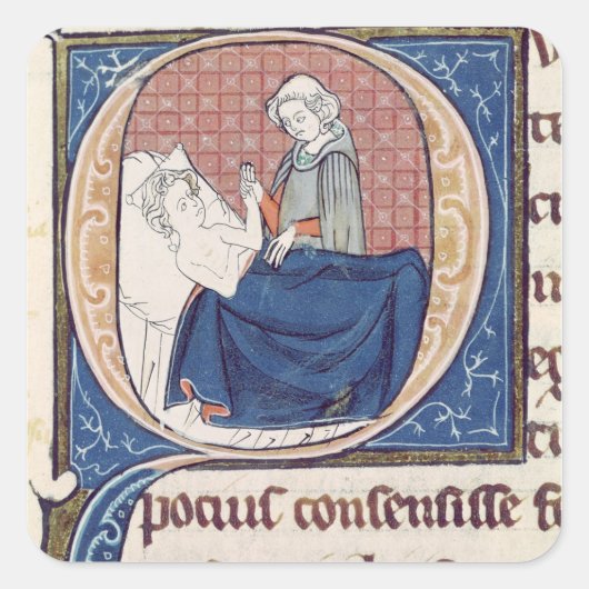 患者の検査 スクエアシール (正面)