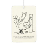 患者の漫画を治療する歯科医 カーエアーフレッシュナー (正面)