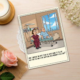 患者の病院からの脱走計画 笑って元気に ポストカード