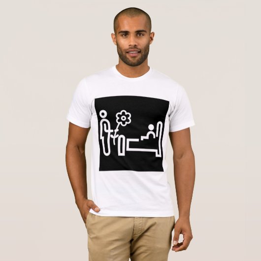 患者のTシャツ用の花 Tシャツ (正面フル)