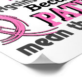 患者は私にとって乳がんの世界を意味する ポスター (角)