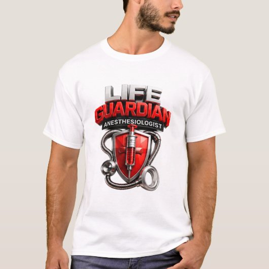 💜患者を安全に保つ麻酔科医🩺 Tシャツ (正面)