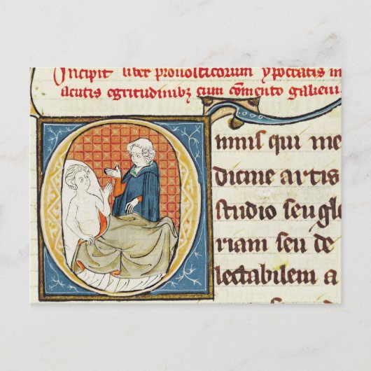 患者を診断する医師 ポストカード (正面)