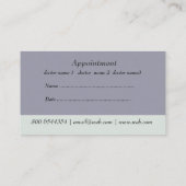 患者健康アポイントメント医師室 予約カード (裏面)