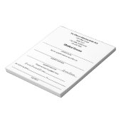 患者医師手帳テンプレートの医学的弁解 ノートパッド (回転)