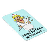 患者怒の呼び出しボタンの押し付けに疲れているナース マグネット (右側)