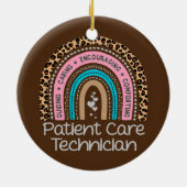 患者技気に術者レインボーPCT技術ナース セラミックオーナメント (裏面)