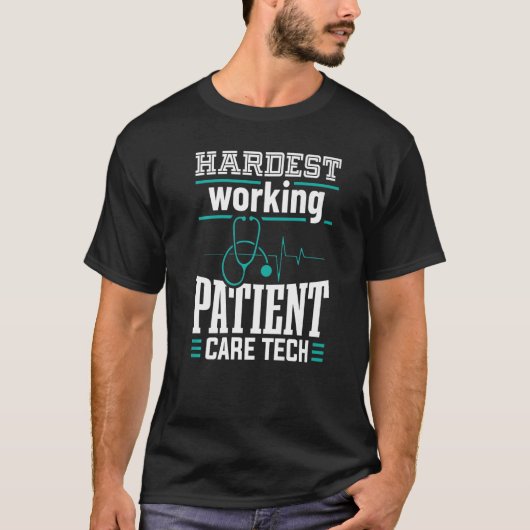 患者気に技術者PCT医療技術アパレル Tシャツ (正面)