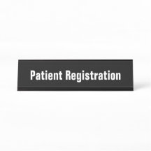 患者登録モノクロ文字テンプレート