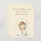 悦んで悦べクリスマスグリーティングカード 招待状 (正面/裏面)