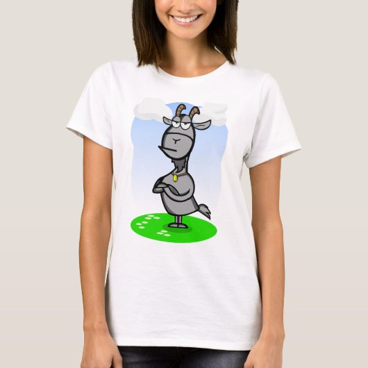 悩まされた古いヤギ Tシャツ (正面)