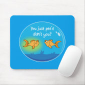 悩まされた金魚 マウスパッド (マウス)