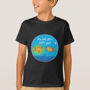 悩まされた金魚 Tシャツ