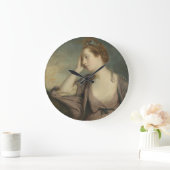 悩ましい女性のポートレート ラージ壁時計 (ホーム)