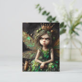 悩ましい妖精の黄金の昆虫 ポストカード (スタンド正面)