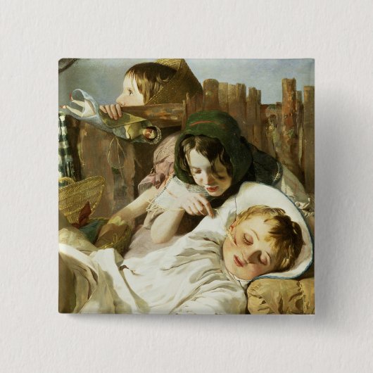 悩ま 缶バッジ (正面)