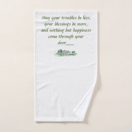 「悩みがすべて減るかもしれない」ハウスのスケッチ2 ハンドタオル