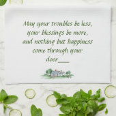 「悩みがすべて減るかもしれない」ハウスのスケッチ キッチンタオル (折り畳み)