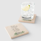 「悩みがすべて減るかもしれない」ハウスのスケッチ ストーンコースター (横)