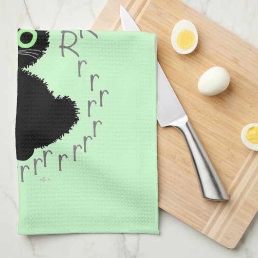 悩みで時 キッチンタオル (四つ折り)